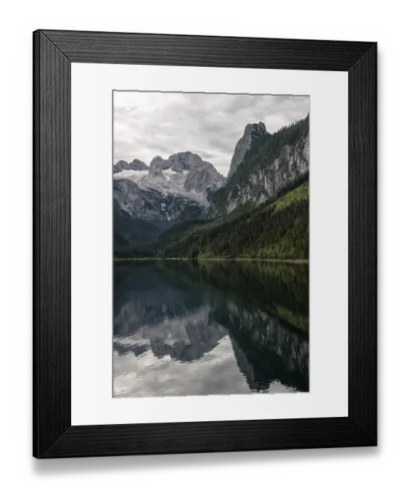 Framed Print : Vorderer Gosausee and Dachstein massif