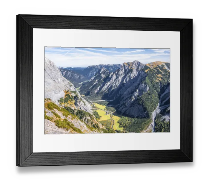 Framed Print : Falzthurnthal, mountains and mountain valleys