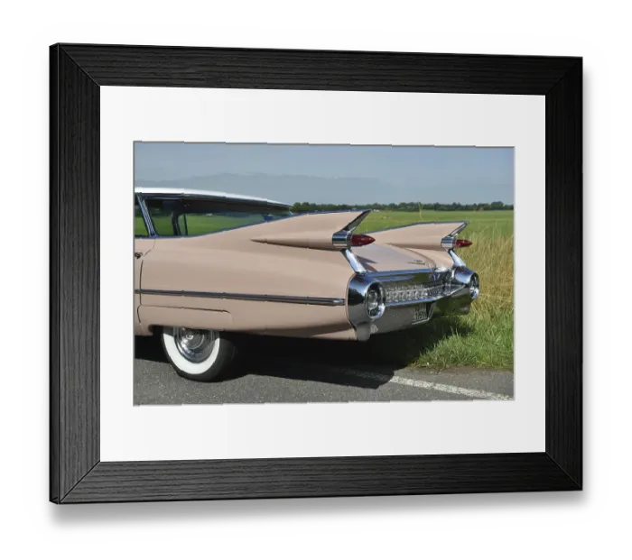 Framed Print : US-Car, Classic Car, Cadillac Sedan Series 62 Flattop