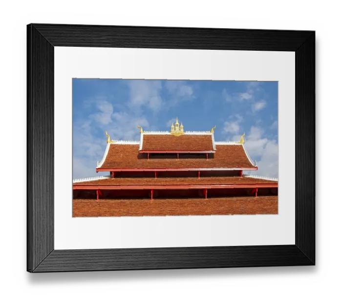 Framed Print : Roof of Wat Mai Suwannaphumaham Monastery Framed Print : Roof of Wat Mai Suwannaphumaham Monastery