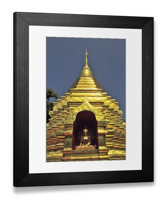 Framed Print : Sareerikkatartsirirak Pagoda at Wat Phan On Framed Print : Sareerikkatartsirirak Pagoda at Wat Phan On