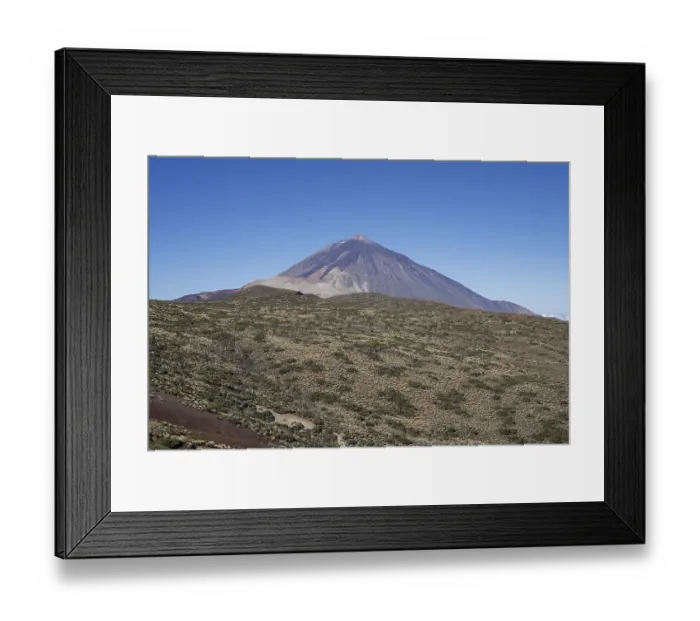 Framed Print : Panorama from the east over the Teide National Park