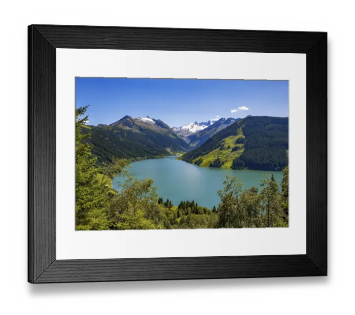 Framed Print : Durlassboden Reservoir, Gerlos Pass