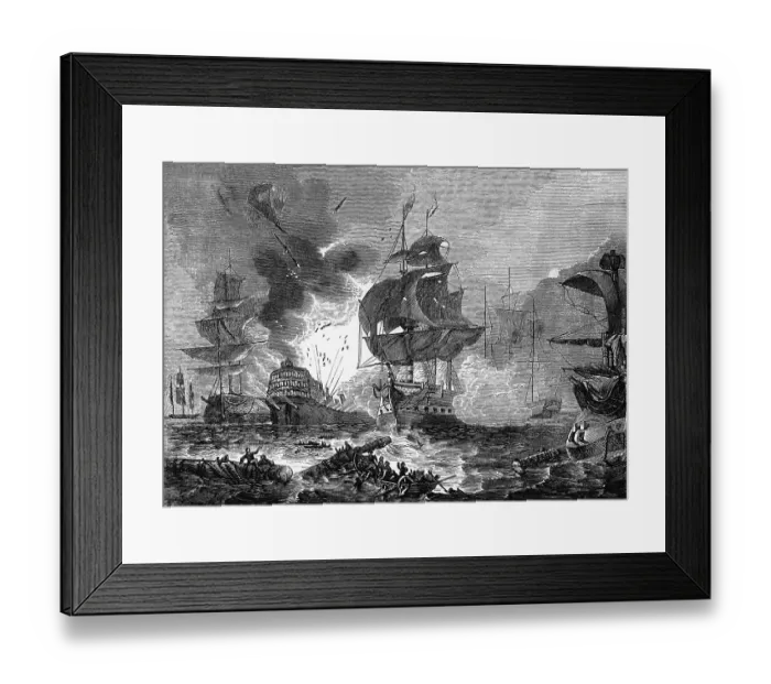Framed Print : The Battle of the Nile Framed Print : The Battle of the Nile