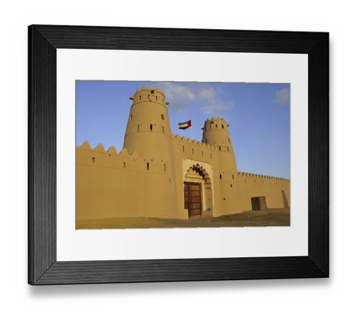 Framed Print : Main entrance of the Al Jahili Fort