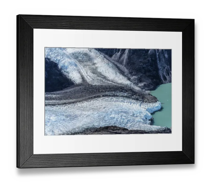 Framed Print : Northern Patagonian Ice Field, Aerial view