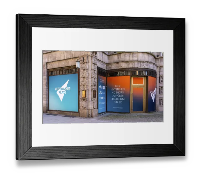 Framed Print : Vacant commercial property, Alte Potsdamer Strasse