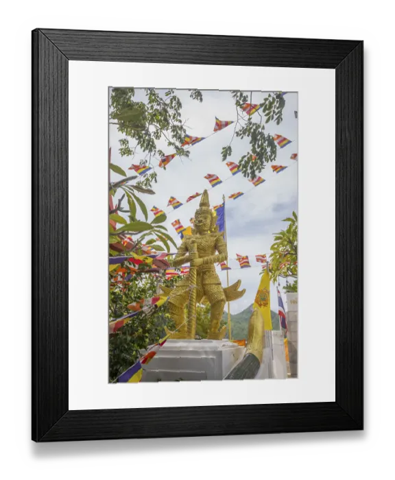 Framed Print : Chedi Prah Borommathat Wat Khao Sanam Chai