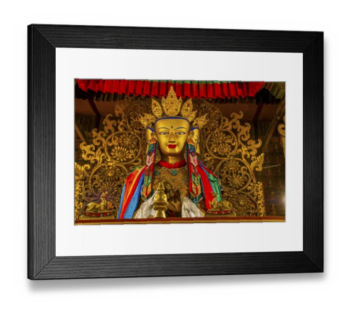 Framed Print : Buddhas in the Kumbum in the monastery of Gyantse