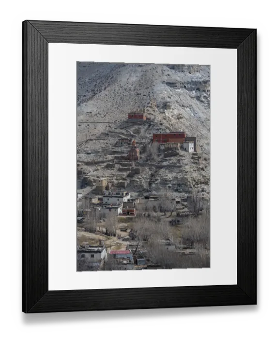 Framed Print : Ghiling Gompa, Kingdom of Mustang, Nepal, Asia
