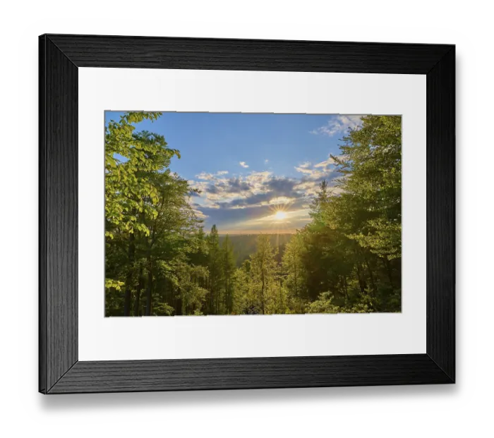 Framed Print : Low mountain landscape, deciduous forest Framed Print : Low mountain landscape, deciduous forest