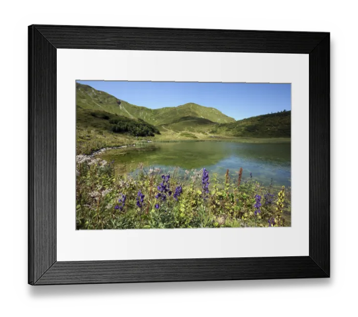 Framed Print : Schlappoldsee, Fellhorn, near Oberstdorf