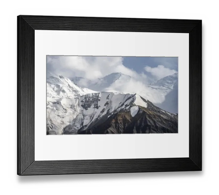 Framed Print : Dramatic mountain landscape, mountain valley