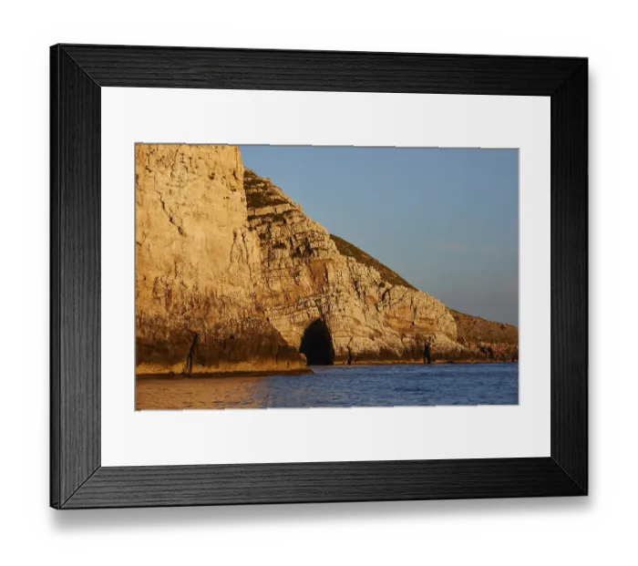 Framed Print : Grotta de la Bombarda, evening light
