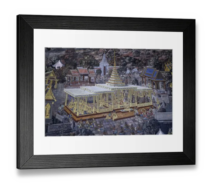 Framed Print : Mural painting in Wat Phra Kaew Framed Print : Mural painting in Wat Phra Kaew