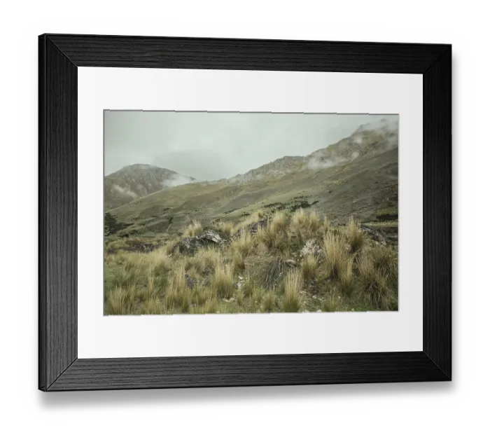Framed Print : Landscape in the Andean highlands Framed Print : Landscape in the Andean highlands