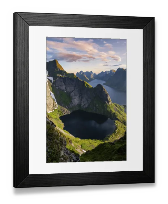 Framed Print : Evening atmosphere, view from Reinebringen Framed Print : Evening atmosphere, view from Reinebringen