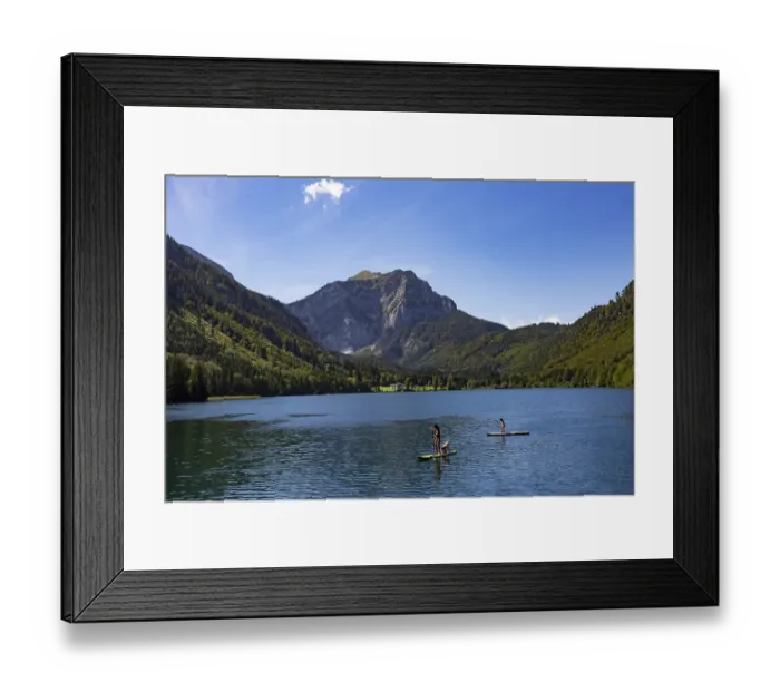 Framed Print : Hoellengebirge, Brunnkogel, Vorderer Langbathsee