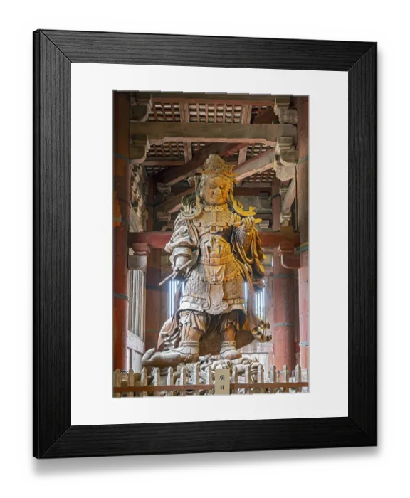 Framed Print : Komokuten guardian statue, TOdai-ji