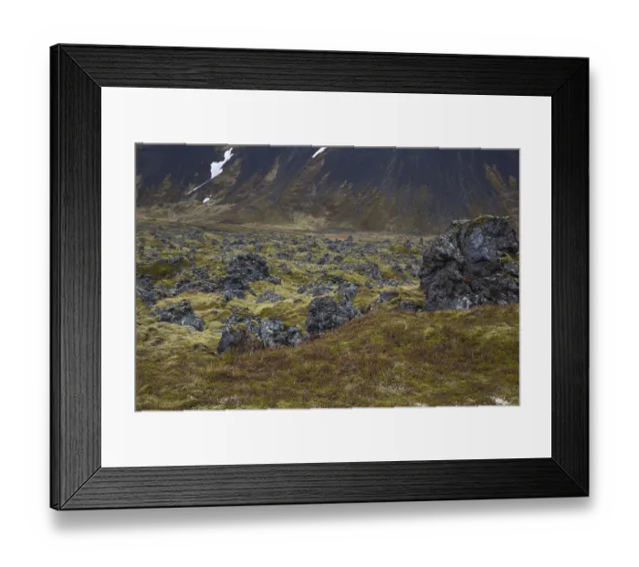 Framed Print : Landscape north of Arnarstapi, Vesturland Framed Print : Landscape north of Arnarstapi, Vesturland