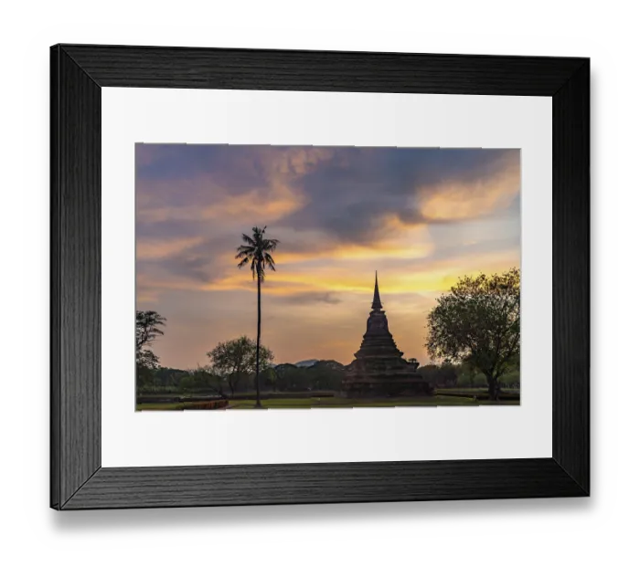 Framed Print : The central Buddhist temple Wat Mahathat at sunset Framed Print : The central Buddhist temple Wat Mahathat at sunset