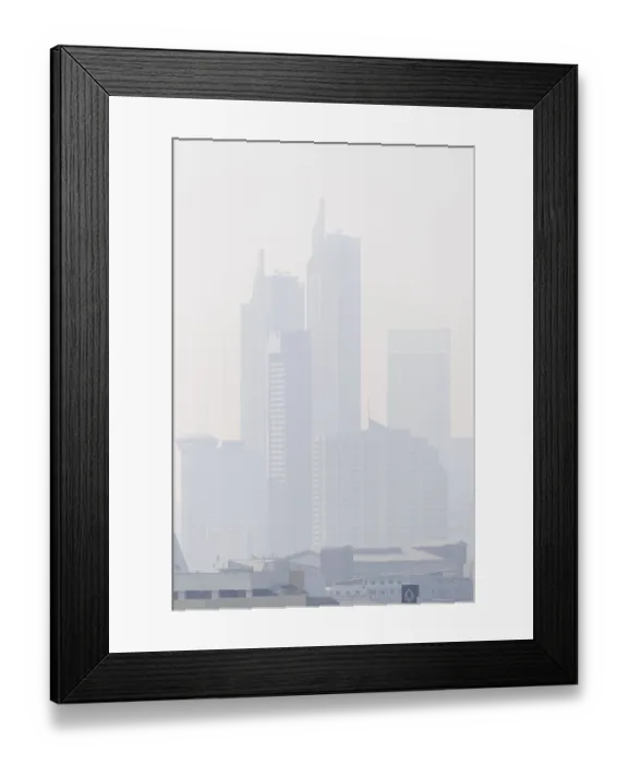 Framed Print : View from Golden Mount through smoky