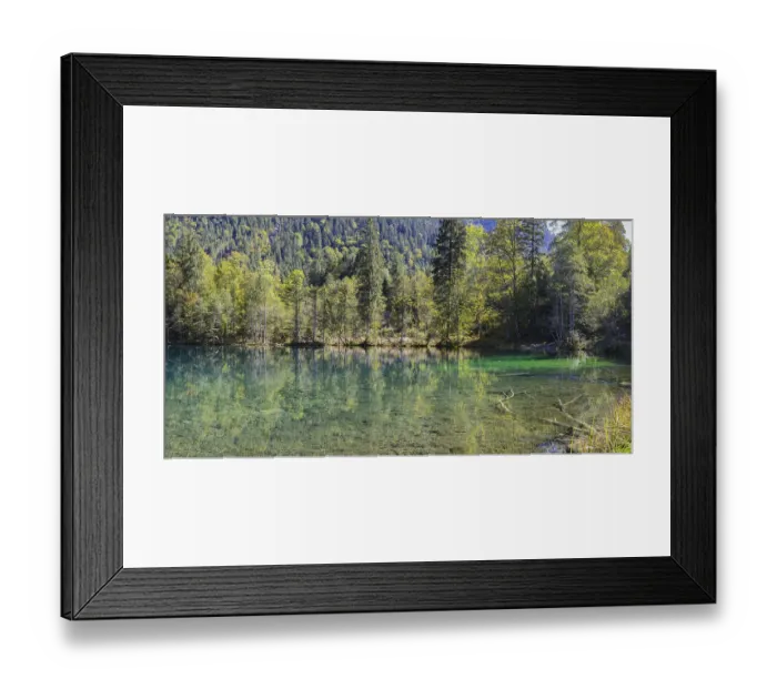 Framed Print : Christlessee, a mountain lake in the Trettachtal valley