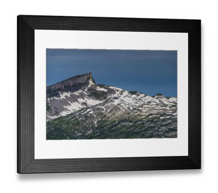 Framed Print : Hoher Ifen, 2230m, with the Gottesacker plateau to the right