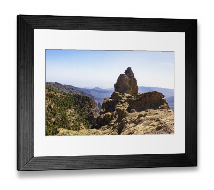 Framed Print : At the summit of Pico de las Nieves