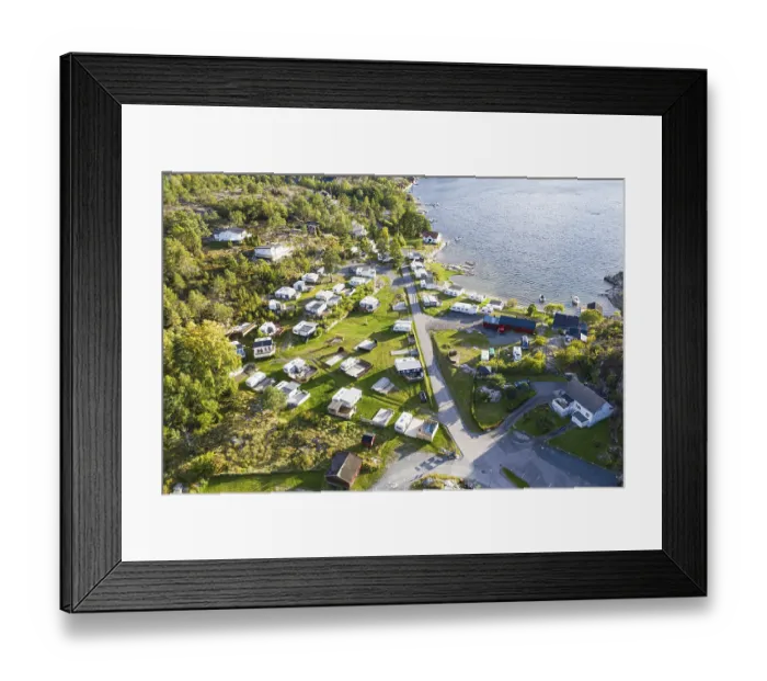 Framed Print : Campsite at the southern norwegian coast Framed Print : Campsite at the southern norwegian coast