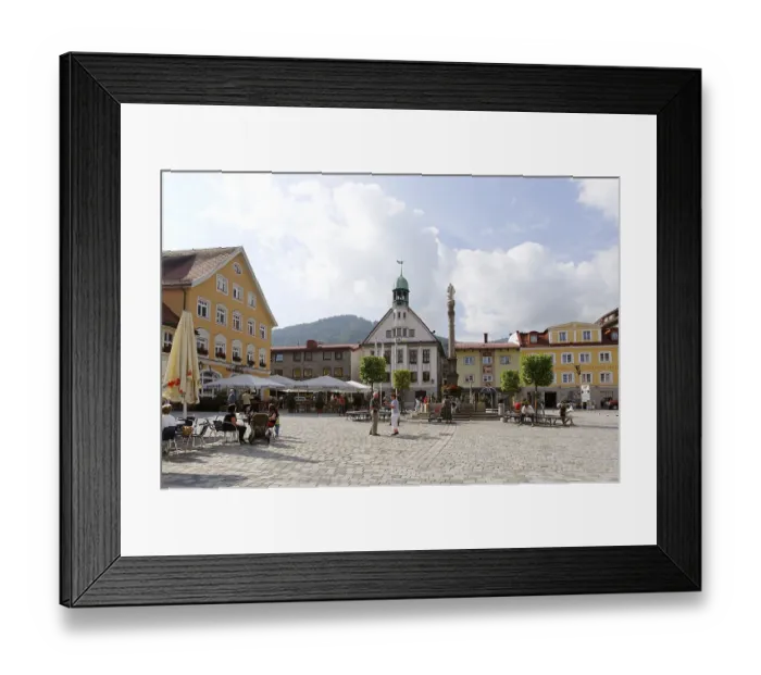 Framed Print : Marienplatz square, Immenstadt im Allgaeu
