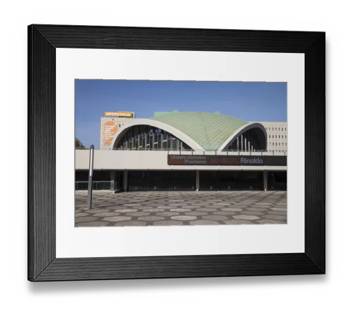 Framed Print : Opera house, theater, Dortmund