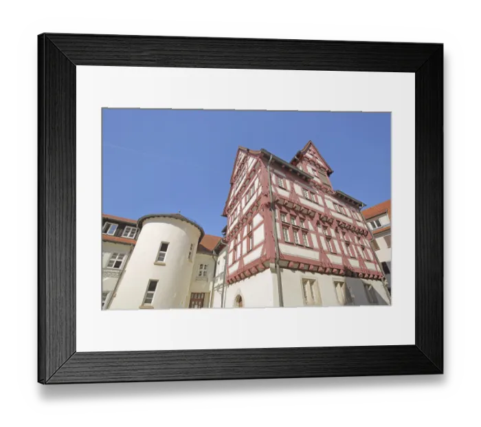 Framed Print : Historic Salemer Hof built 15th century