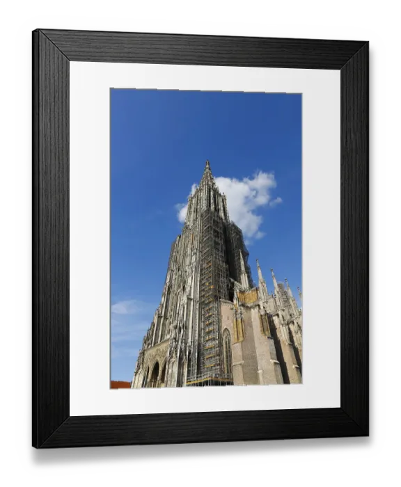 Framed Print : Ulm Cathedral, west tower, Cathedral of Our Lady in Ulm