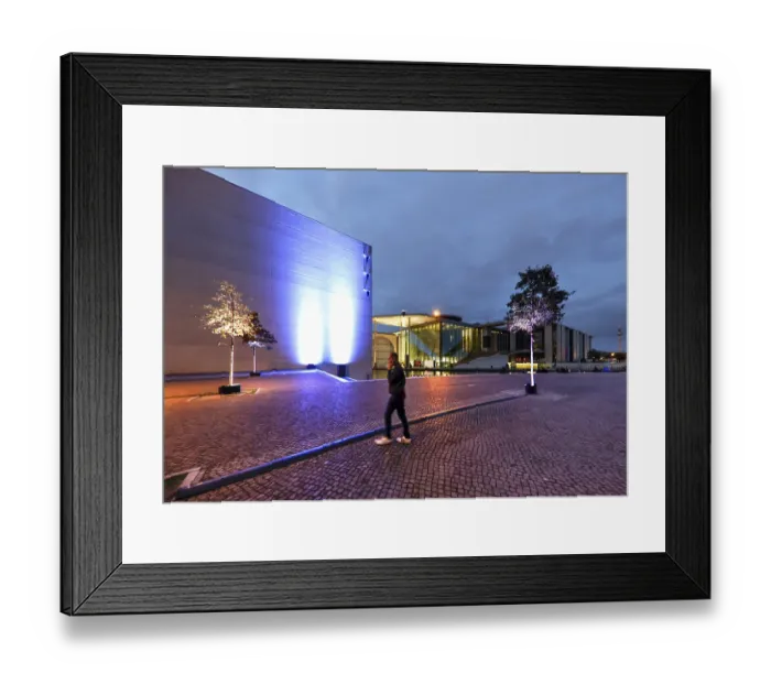 Framed Print : View of the Marie Elisabeth Lueders House in the centre