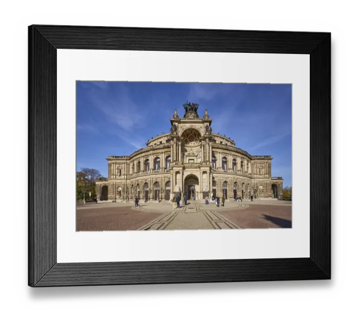 Framed Print : Semperoper, Opera House of the Dresden State Opera