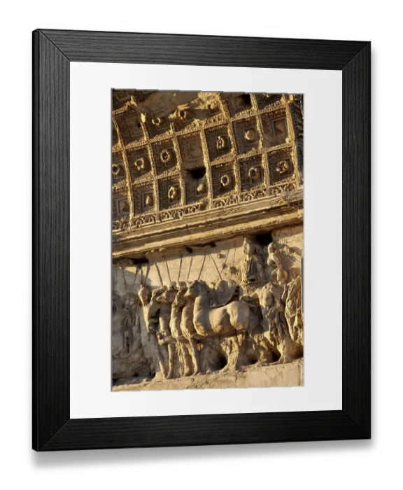 Framed Print : Relief on the Arch of Titus, Forum Romanum