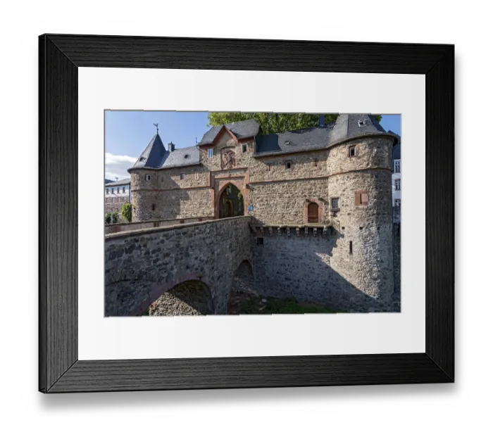 Framed Print : Castle gate, south gate of the medieval Friedberg castle Framed Print : Castle gate, south gate of the medieval Friedberg castle