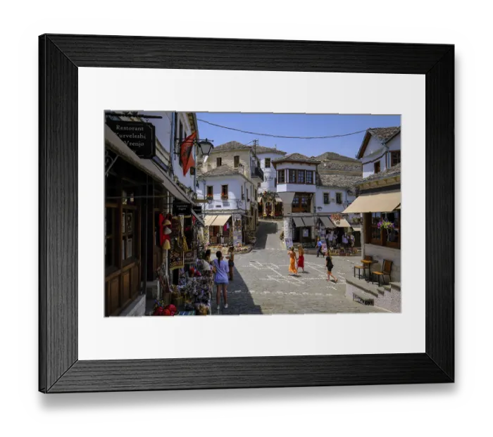 Framed Print : City of Gjirokastra, Gjirokastra