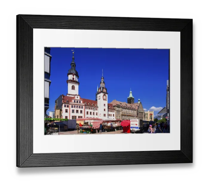 Framed Print : DEU Saxony Chemnitz Old Town Hall The Old Town Hall was built at the end of the 15th century