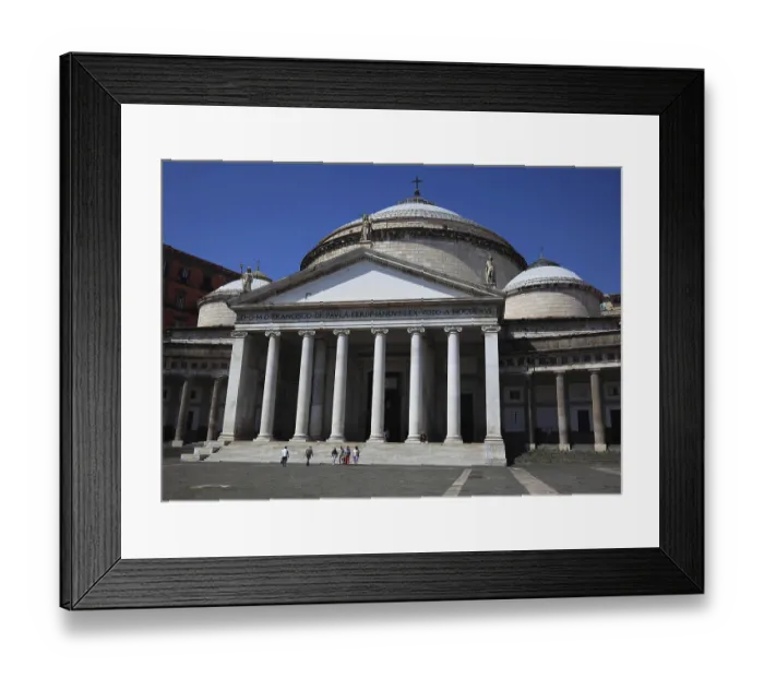 Framed Print : Basilica di San Francesco di Paola in Piazza del Plebiscito