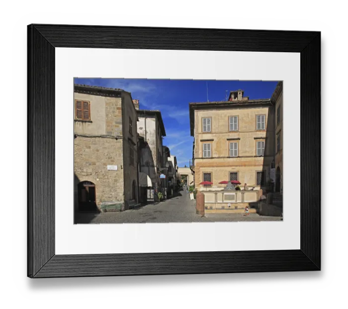 Framed Print : Old town centre of Bolsena, Lazio, Italy, Europe