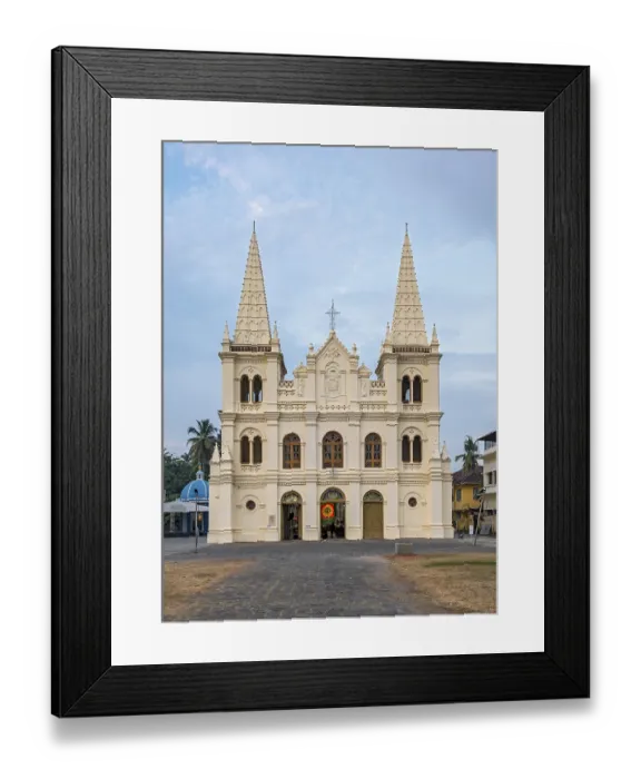 Framed Print : Santa Cruz Cathedral Basilica, Fort Kochi