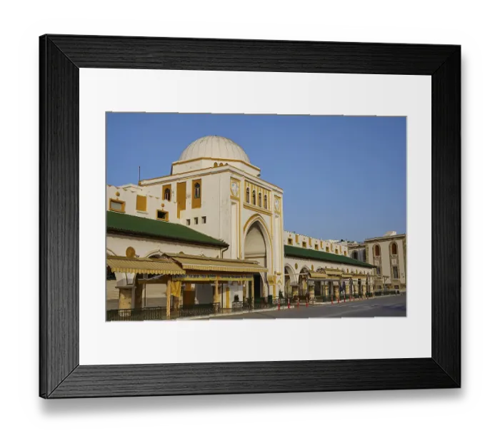 Framed Print : Market Hall, Nea Agora, Historic building with a large dome