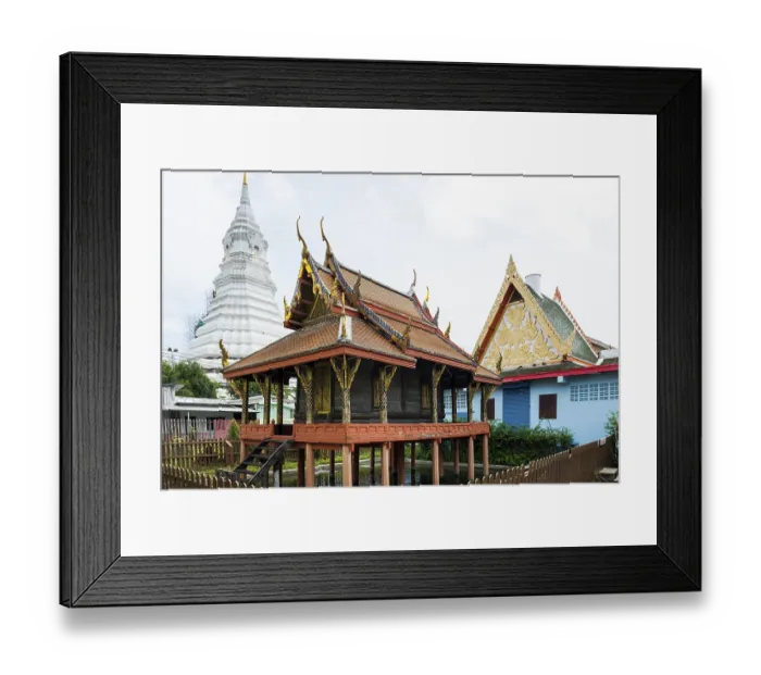 Framed Print : Wat Paknam Phasi Charoen, Thonburi