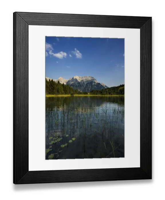 Framed Print : Luttensee in front of the Karwendel Framed Print : Luttensee in front of the Karwendel