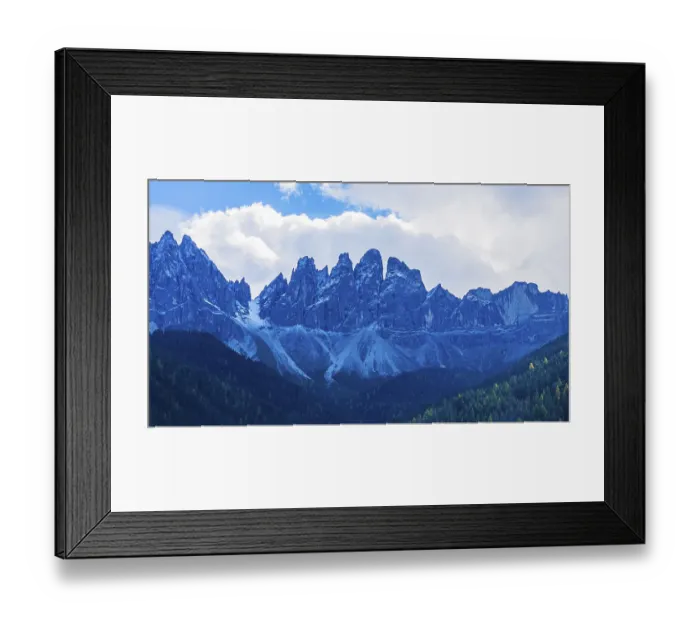 Framed Print : The peaks of the Geisler Group