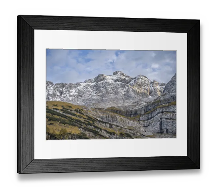 Framed Print : Rocky, steep summit of the Schafkarspitze