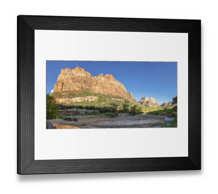 Framed Print : Virgin River and Court of Patriarchs Framed Print : Virgin River and Court of Patriarchs