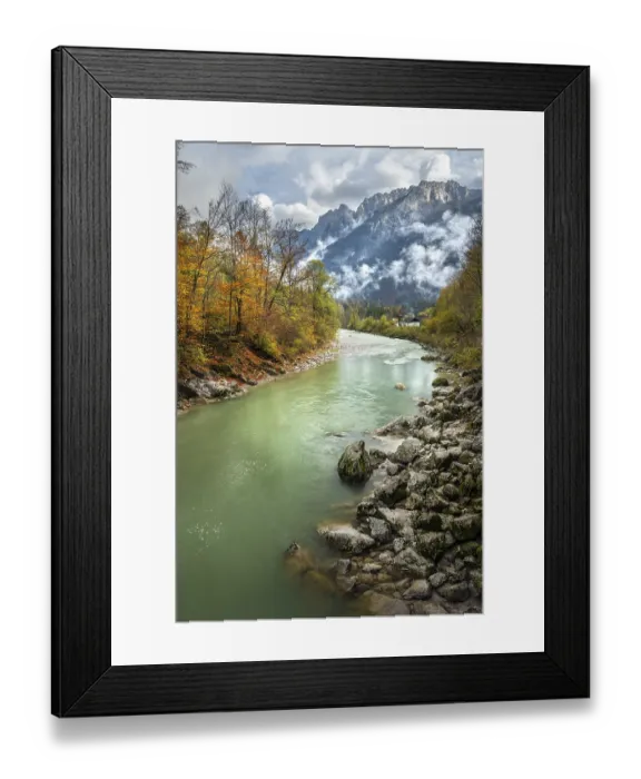 Framed Print : The River Lammer at the end of the Lammerklamm gorge